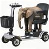 Long Range 4 Wheel Electric Mobility Scooter - 400 lb Weight Capacity, Collapsible & Compact for Travel, Equipped with Safety Lights & Storage Basket - Ideal for Seniors and Adults,Silver view 1