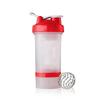 Premium Protein Shaker Bottle With Storage Compartments, 500ml Capacity, White and Red, Twist Lock Containers, 2 Pack view 4