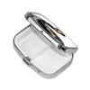 Cobra Snake Pill Box 2 Compartment Round Metal Pill Case for Purse & Pocket, Portable Medicine Organizer Travel Pillbox Daily Pill Container Holder to Hold Vitamins, Fish Oil view 3