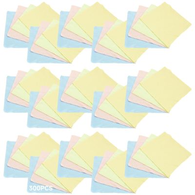300 Soft Microfiber Cloths for Glasses and Screens, Lightweight Design, Stitched Edge, Available in Assorted Colors for Easy Cleaning