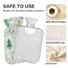 Christmas Deers Green Travel hot Water Bottle with Soft Cover, 2L Warmer Bag for Menstrual Cramps, Neck and Shoulder Pain Relief, Pain Relief view 4