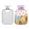 Hello Fall Autumn Tree Bird hot Waterbottle with Soft Cover, 2L hotwater Bag for Hot and Cold Therapies, Period Cramps view 2