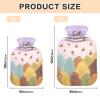 Hello Fall Autumn Tree Bird hot Waterbottle with Soft Cover, 2L hotwater Bag for Hot and Cold Therapies, Period Cramps view 3