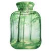 Fresh Safari Green Trees hot Waterbottle with Soft Cover, 2L hotwater Bag for Menstrual Cramps, Neck and Shoulder Pain Relief, Pain Relief view 1