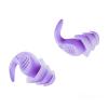 1 Pair Antinoise Earplugs - Noise Reduction Waterproof Sound Insulation Ear Protection Earplugs for Sleeping Swimming Travel (Purple) view 1