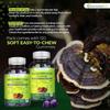 Essentialife Mushroom Gummies Lions Mane Supplement Mushroom Supplement with Lions Mane, Turkey Tail, Cordyceps, Reishi, Chaga Extract | Brain Health and Immune Support Gummies, 180 Count view 4