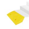 Wheelchair Ramp, Heavy Rubber Threshold Ramp, Rise Threshold Ramp for Wheelchair Mobility Scooters Stairs, Non Slip Driveway Curb Ramp(Yellow,50x37x15cm) view 1
