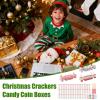 4pcs Christmas Surprise Money Pull Pouch,christmas Cracker Money Holder,Cash Storage Decoration,Crackers Candy Coin Boxes For Home Living Rooms Holiday Events Festivals Celebrations, 20x10x1cm view 2