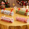 4pcs Christmas Surprise Money Pull Pouch,christmas Cracker Money Holder,Cash Storage Decoration,Crackers Candy Coin Boxes For Home Living Rooms Holiday Events Festivals Celebrations, 20x10x1cm view 3
