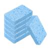 uxcell 6 Pcs Scrub Sponges, 2.8" x 4.3" x 0.8" Kitchen Sponges Non-Scratch Natural Sponge Reusable Soft Dish Sponge for Washing Dishes Kitchen Bathroom Cleaning DIY Craft, Blue view 1