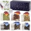 Mighty Leaf Tea and Company Organic Tea Sampler 30 Count Silken Tea Bags 6 Assorted Flavors: Earl Grey, Rooibos, Emperor Breakfast, Meridian Chai, Verbena Mint, Chamomile Yuzu view 1