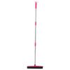 Aramox Rubber Broom Telescopic Floor Broom with Adjustable Handle and Squeegee for Efficient Pet Hair Removal on Floors and Windows (Pink) view 1