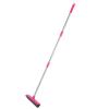 Aramox Rubber Broom Telescopic Floor Broom with Adjustable Handle and Squeegee for Efficient Pet Hair Removal on Floors and Windows (Pink) view 2