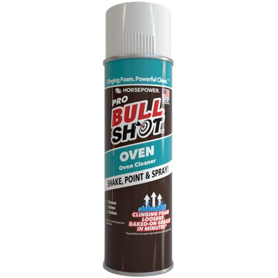 Bull Shot Oven Pro, AS SEEN ON TV, Cling Foam Melts Away Baked-On Grease, Char & Food In Minutes, Professional Strength, Shake, Point & Spray, Made in the USA, Ovens, Racks, Drip Pans & Broilers