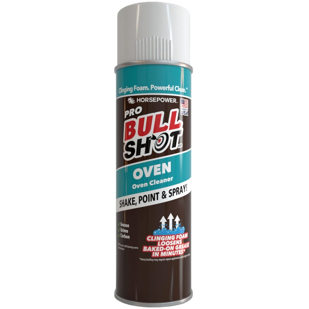 Bull Shot Oven Pro, AS SEEN ON TV, Cling Foam Melts Away Baked-On Grease, Char & Food In Minutes, Professional Strength, Shake, Point & Spray, Made in the USA, Ovens, Racks, Drip Pans & Broilers