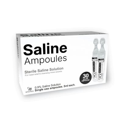 Healthcare Zoo Saline Solution, 0.9% Sodium Chloride, 30 Single-Use 5ml Tubes