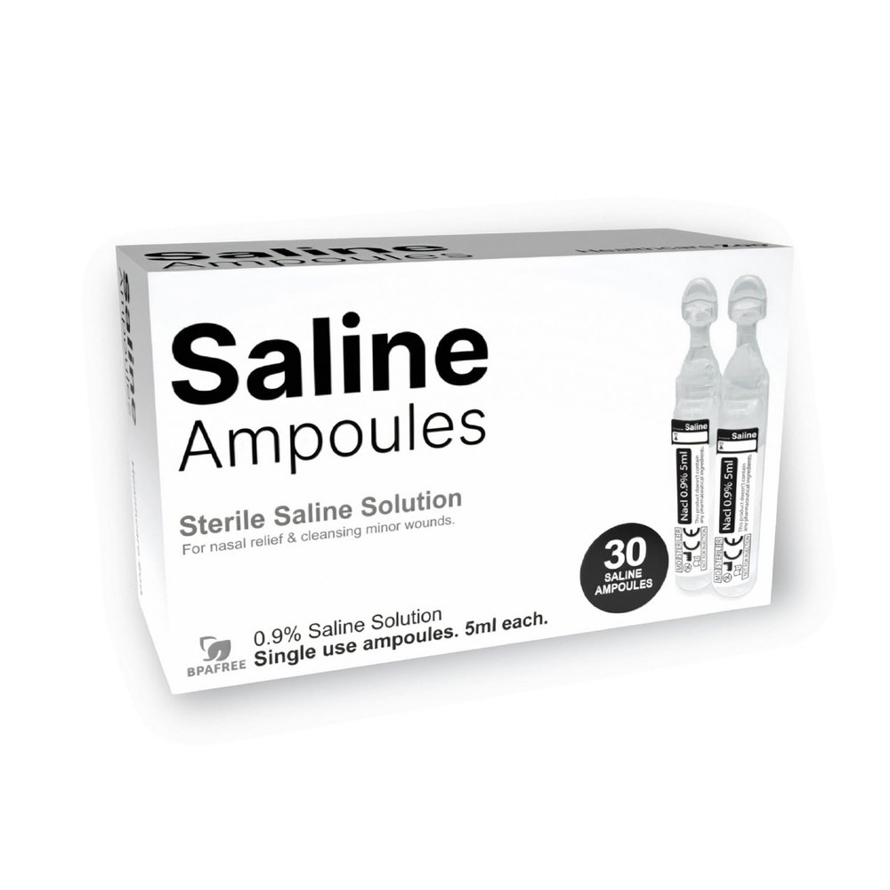 Healthcare Zoo Saline Solution, 0.9% Sodium Chloride, 30 Single-Use 5ml Tubes