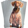 10 Pack of Blank Cards with Vizsla Dog - 5x7 Inch Greeting Cards Set for Birthday and Thank You Notes, Funny Vizsla Card Collection with Kraft Envelopes, Made in USA - 815 view 1