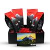 Espresso Coffee Gift Box, Ground, Fresh Roasted, 4 X 16-ounces, Espresso Dark Roast, Magma Espresso Medium Roast, Los Angeles Espresso Light Roast, Cafe Cubano Miami Dark Roast view 1