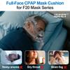 2-Pack Fabric Mask for AirFit F20 & AirTouch F20 - IBEET Breathable, Skin-Friendly Full-Face CPAP Mask Cushion Replacement to Prevent Silicone Redness & Foam Damage, Medium view 2