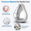 2-Pack Fabric Mask for AirFit F20 & AirTouch F20 - IBEET Breathable, Skin-Friendly Full-Face CPAP Mask Cushion Replacement to Prevent Silicone Redness & Foam Damage, Medium view 4