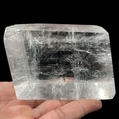 100-150g 1pc White Calcite Cube Raw Crystal Stones Optical Calcite Crystal Quartz for Decoration and Collecti