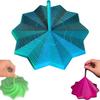 3D Printed Expanded Sensory Fidget Star, Fractal Fidget Hexagon with Handles, Colorful Whirling Spiral Design, for Relieving Stress, Irritability and Relaxation (Blue, Medium) view 1