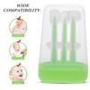 Beaupretty Gentle Silicone Toothbrush for Newborns and Soft Bristle Gum Brush with Tongue Scraper Ergonomic Oral Care Kit for Teeth and Mouth Cleaning view 3