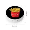 French Fries Cute Contact Lens Case Box Holder Portable Eye Contacts Travel Kit with Mirror view 2