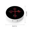 Bloody Iron Cross Contact Lens Case Box Holder Portable Eye Contacts Travel Kit with Mirror view 2