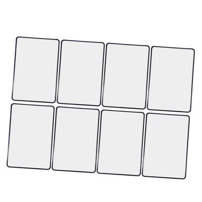 SAFIGLE 8pcs Flat Magnifier PVC Sheet Portable Lightweight Page Lens for Reading Books Magazines Maps Transparent Design for Seniors Travelers Professionals