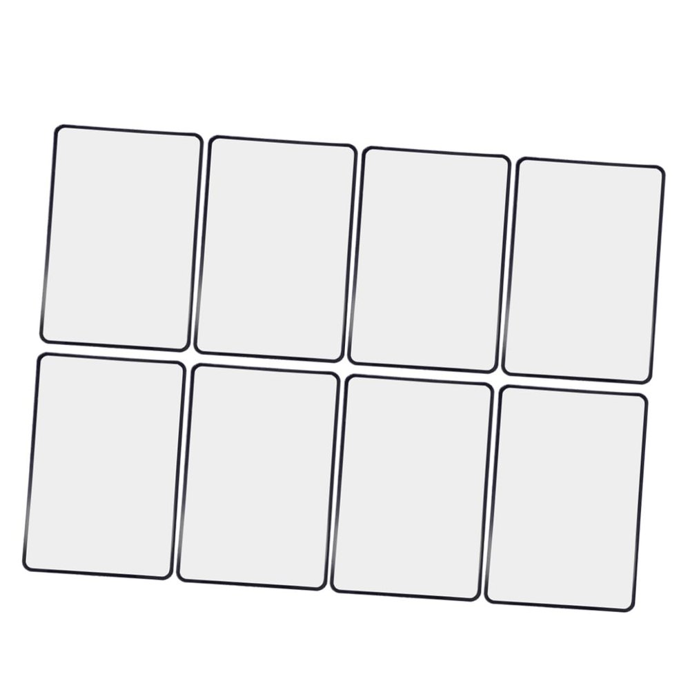 SAFIGLE 8pcs Flat Magnifier PVC Sheet Portable Lightweight Page Lens for Reading Books Magazines Maps Transparent Design for Seniors Travelers Professionals