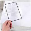 SAFIGLE 8pcs Flat Magnifier PVC Sheet Portable Lightweight Page Lens for Reading Books Magazines Maps Transparent Design for Seniors Travelers Professionals view 3