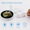 Bee Daisy Flower Contact Lens Case Box Holder Portable Eye Contacts Travel Kit with Mirror view 3