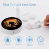 Bigfoot Big Foot Sasquatch Contact Lens Case Box Holder Portable Eye Contacts Travel Kit with Mirror view 3