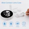 Am-erican Flag Skull Skeleton Contact Lens Case Box Holder Portable Eye Contacts Travel Kit with Mirror view 3