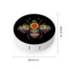 Bee Flower Contact Lens Case Box Holder Portable Eye Contacts Travel Kit with Mirror view 2