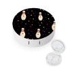 Bowling Contact Lens Case Box Holder Portable Eye Contacts Travel Kit with Mirror view 1