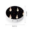 Bowling Contact Lens Case Box Holder Portable Eye Contacts Travel Kit with Mirror view 2