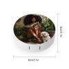 African American Black Woman Contact Lens Case Box Holder Portable Eye Contacts Travel Kit with Mirror view 2