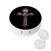 Crrown And Cross Contact Lens Case Box Holder Portable Eye Contacts Travel Kit with Mirror view 1