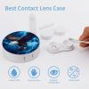 Bald Ea-gle Bird Usa Thundering Contact Lens Case Box Holder Portable Eye Contacts Travel Kit with Mirror view 3