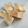 100g 3-5cm Orange Clear Spar Stone Yellow Calcite Rough Gift view 3