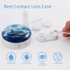 Aircraft Carrier Warship Contact Lens Case Box Holder Portable Eye Contacts Travel Kit with Mirror view 3