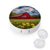 Barn Farm Contact Lens Case Box Holder Portable Eye Contacts Travel Kit with Mirror view 1