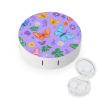 Butterflies Contact Lens Case Box Holder Portable Eye Contacts Travel Kit with Mirror view 1