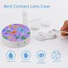 Butterflies Contact Lens Case Box Holder Portable Eye Contacts Travel Kit with Mirror view 3