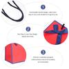OATIPHO 10pcs Red Bowknot Paper Storage Pouches Bags for Cosmetics Jewelry Snacks Packaging with Sturdy Thick Paper and Reusable Design view 3