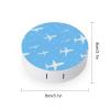 Airplane Print Contact Lens Case Box Holder Portable Eye Contacts Travel Kit with Mirror view 2