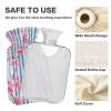 Blue Striped Cherry Blossom Hot Water Bottle with Cover 2 L 12 Inch Winter Hot Water Bag for Menstrual Cramps Shoulder and Neck Pain Relief Heating Pad Feet Warmers Hot Compress view 3